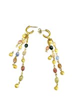 Orecchini Stocco Gioielli Donna in Oro giallo Tormalina COD492-01 - COD492-01